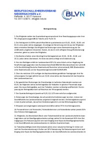 Beitragsordnung