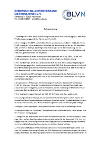 Beitragsordnung